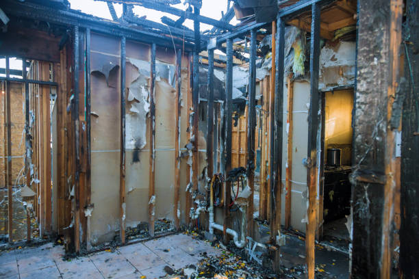 Professional Emergency Fire Cleanup technician working in Cherry Hill, VA
